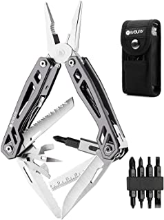 Bibury Pince Multifonctions, 21 En 1 Outils Multifonction Randonnée En Acier Inox, Outil Multifonction De Poche Avec Couteau, Scie, Tournevis, Multitool De Poche Pour Survie, Camping, Réparation -gris - B08CDBKGP9