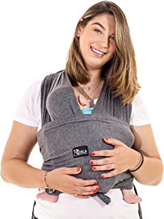 Koala Babycare Une écharpe De Portage Facile à Enfiler, Réglable, Unisex - Porte-bébé Multifonctionnel Pour Les Bébés Jusqu’à 10 Kg - Écharpe De Portage - Anthracite - Design Enregistré Kbc® - B07G85PQ5J
