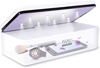 Stérilisateur Uv, 59s Uv Stérilisateur Led Box Avec 8 Perles Lampe De Stérilisation Rapide 99,9%, Adaptée Aux Téléphones Portables, à L'esthétique, Aux Outils De Beauté Et Aux Soins Personnels, Etc - B07BKYGMN1