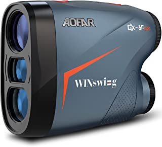 Aofar Gx-6f/gx-6f Pro Télémètre De Golf Avec Appareils De Pente Télémètre De Mesure De Distance Avec Balayage Continu, Verrouillage Du Drapeau Avec Vibration D'impulsion, Légal Pour La Compétition, 500/600yards - B09NVXL85F