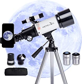 Télescope Astronomique Pour Adultes, 70/400mm Aavec Grossissement 16x et 120x Professionnel Réfracteur Télescope Pour Enfant Débutants, Avec Trépied, Viseur Et Adaptateur De Téléphone - B0B4RYX7L3