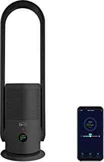 Djive Arc Casual Purificateur D'air Maison 2 En 1 Et Ventilateur Sans Rotor Avec Filtre Hepa 14, Stérilisateur Uv-c, élimine 99.995% Des Allergens, Pollen, Virus, App, Wifi, Alexa & Google Home, Gris - B0939ZDPH6