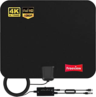 2022 Version Antenne Tv Intérieur Puissante Tnt Hd - Antenne Hdtv Avec Amplicateur De Signal Intellectuel 30 Dbi Jusqu’à 280 Km - Pour 1080p 4k Chaînes Télévision Gratuites – 5m De Câble Coaxial - B095YHRG2J