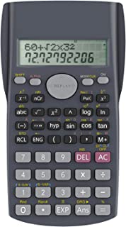 Helect Calculatrice Scientifique D'ingénierie à 2 Lignes, Adaptée Au Collège Et Au Entreprise, Noir - B01MCQMORK