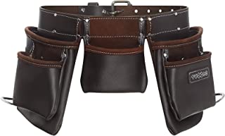 Ceinture Porte Outils En Cuir Supérieur 12 Poches, Sacoche Outillage Électricien Avec Ceinture Ajustable En Cuir Pour Toutes Tailles, Idéal Pour Homme Bricoleur, Plaquiste, Menuisier - B07N7R5KRP