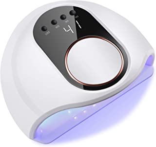Mreechan Lampe Uv Led Ongles Gel, 130w Professionnel Sèche Ongles Automatique, Séchage Rapide, 42 Led Lampe, Grand Lcd Ecran, 4 Minuteries 10s/30s/60s/120s Pour Vernis Semi Permanent, Gel Et Vernis - B08MQH3FQZ