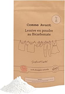 Comme Avant - Lessive En Poudre Bio Naturelle Et écologique Au Bicarbonate, Nettoie Tous Les Types De Linge, Lavage Dès 30°c, Peaux Sensibles, Fabriquée En France 1kg De Poudre - B09YTWQDLN