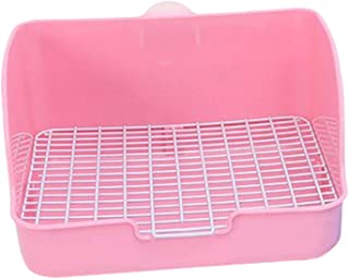 Sharplace Entraîneur à Litière Pour, Bac De Toilette D'angle Pour Hamster, Furet, Galésaure, Et Autres Animaux, Rose