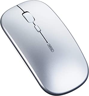 Souris Bluetooth, Inphic Trois Modes Souris Sans Fil Bluetooth Silencieuse Rechargeable (bt 5.0/4.0 + 2.4g Sans Fil), Souris Portable 1600dpi Pour Mac, Ordinateur, Pc, Ipados, Windows