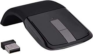 Souris Tactile Pliable Sans Fil, Souris De Jeu Pliantes Photoélectriques Ergonomiques 1000dpi Avec Récepteur Usb Pour Pc/notebook/smart Tv(noir)
