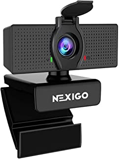 Nexigo N60 1080p Webcam, Full Hd Avec Microphone, Logiciel De Contrôle Et De Protection De La Vie Privée, Caméra D’ordinateur Usb, Plug-and-play, Pour Zoom/skype/teams, Conférence Et Appels Vidéo